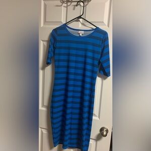 LuLaRoe Blue and Black Top